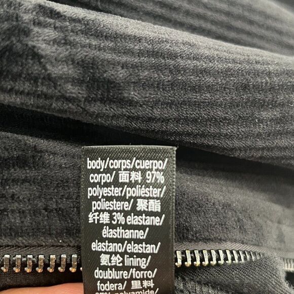 Victoria's Secret On Point Zip Up Velour Jacket with Ribbing Size Medium - Picture 9 of 11